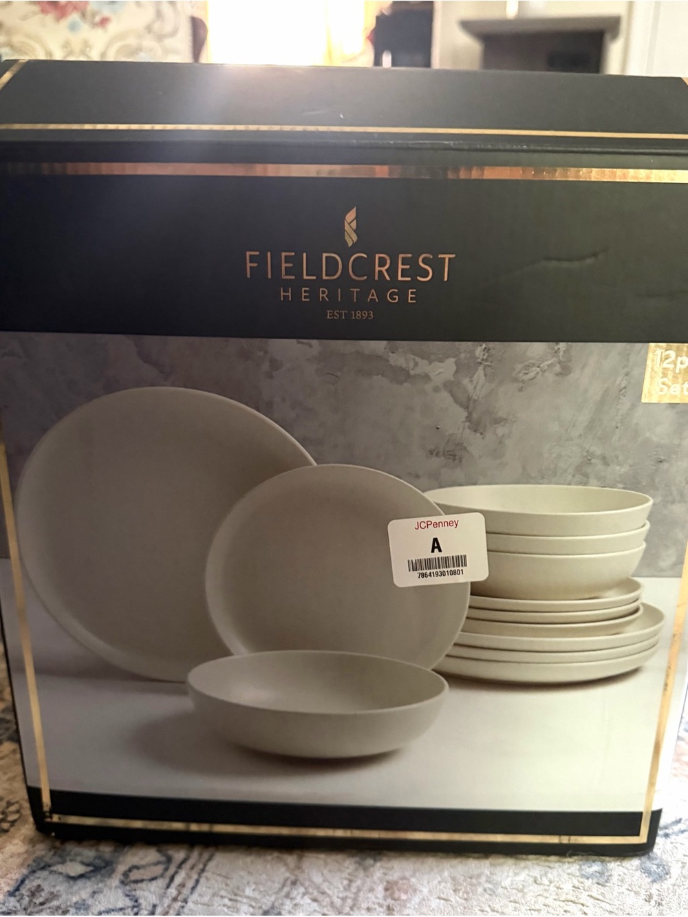 Fieldcrest Heritage Cream Dinnerware Set – Matte Cream Finish